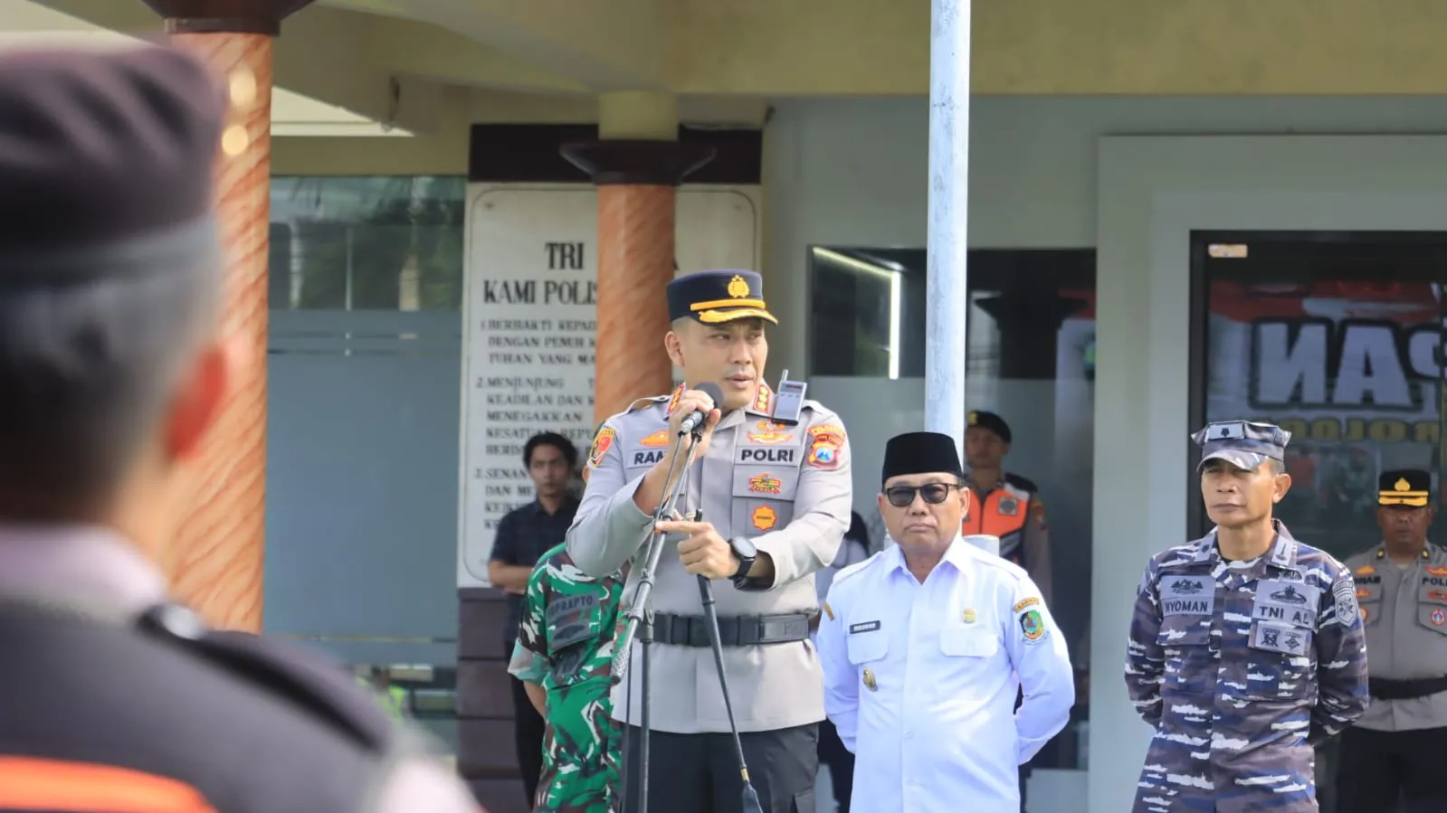 Polresta Banyuwangi Gelar Apel Kesiapan Tanggap Darurat Bencana Hidrometeorologi