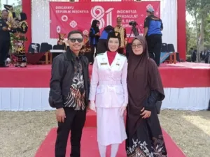 Bangga! Dua Siswa SMK Cordova Jadi Bagian Pasukan Pengibar Bendera di Kecamatan Tegalsari